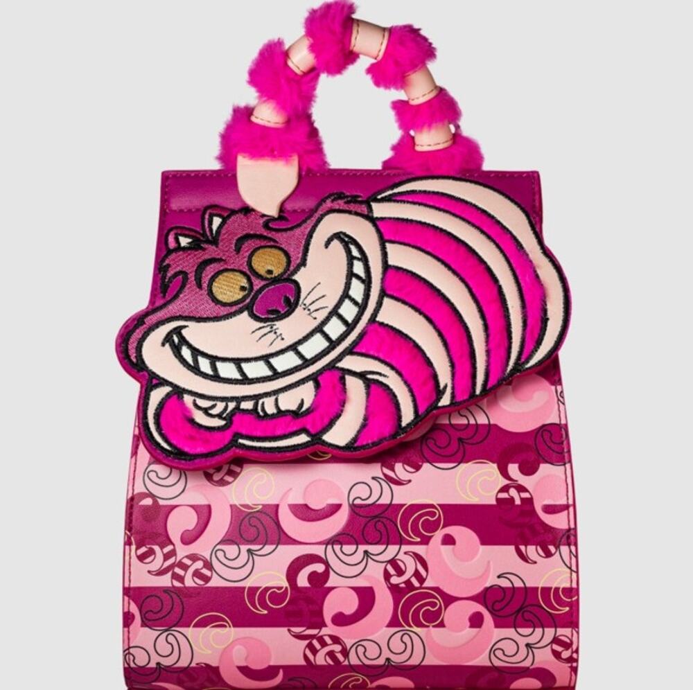 Danielle Nicole Disney Alice in Wonderland Cheshire Monogram Mini Backpack | NWT